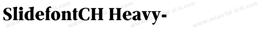 SlidefontCH Heavy字体转换